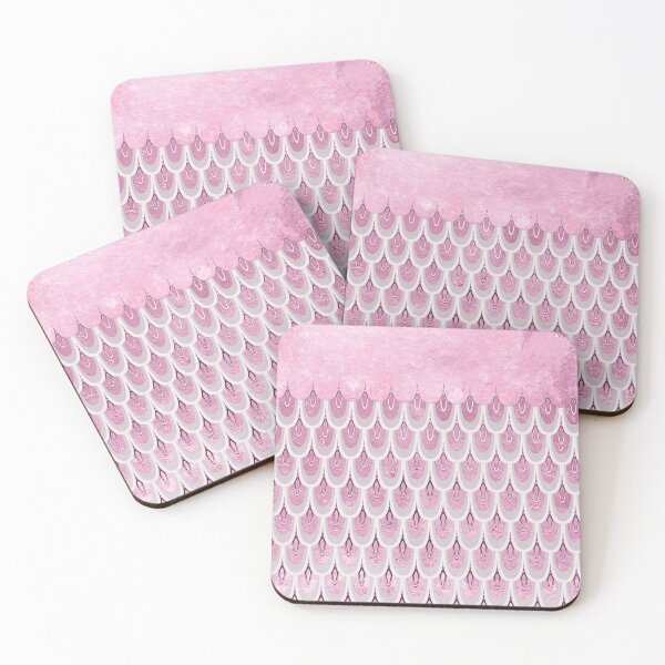 Item preview, Shiny Pink Glitter Mermaid Fish Scales designed and sold by UtArt.