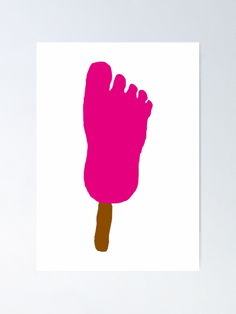 "Funny Feet ice cream" Poster for Sale by uNBranded Redbubble