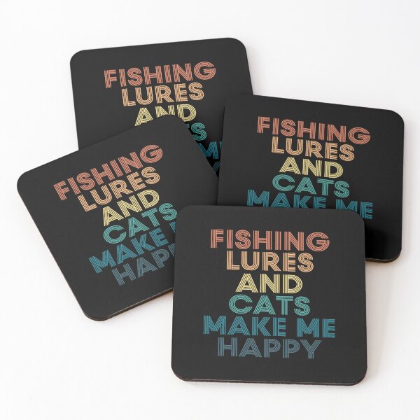 Item preview, Fishing Lures And Cats Make Me Happy designed and sold by kindxinn.