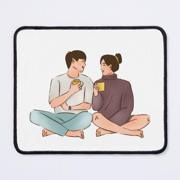 Item preview, Cute couple having coffee - Lovely couple designed and sold by ANRiel.