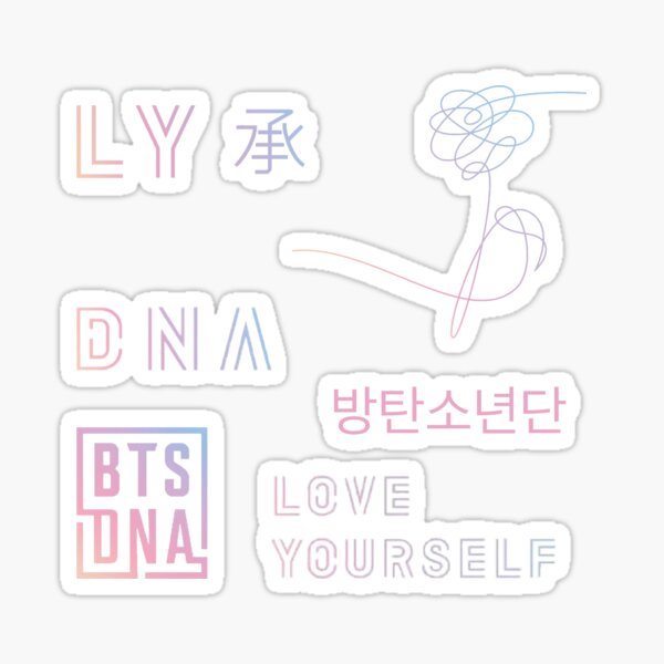 BTS LOVE YOURSELF DNA Sticker
