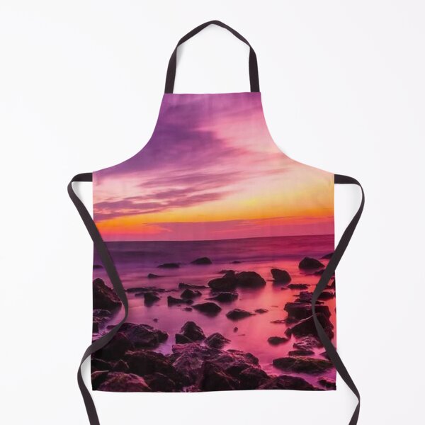 Item preview, Magical pink, purple multicoloured sunset on the beach view  designed and sold by Durgaa D.