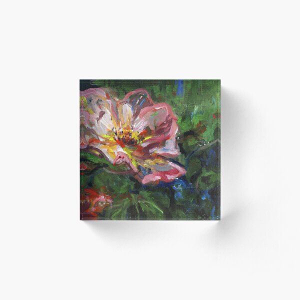 Wild Rose Acrylic Block