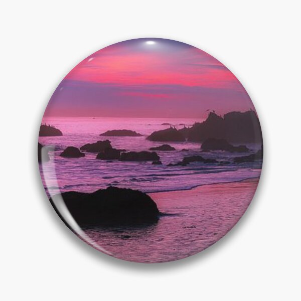Item preview, Magical pink, purple multicoloured sunset on the beach view  designed and sold by Durgaa D.