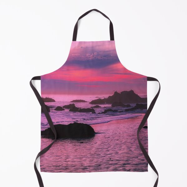 Item preview, Magical pink, purple multicoloured sunset on the beach view  designed and sold by Durgaa D.