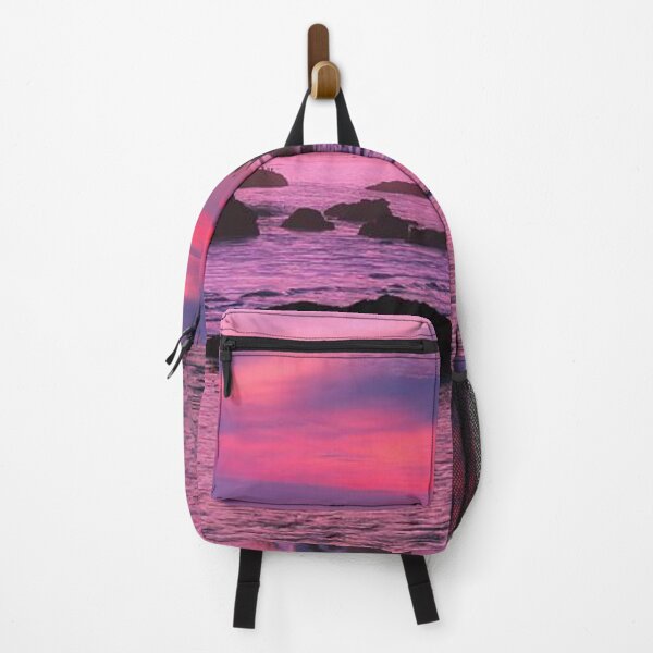Item preview, Magical pink, purple multicoloured sunset on the beach view  designed and sold by Durgaa D.