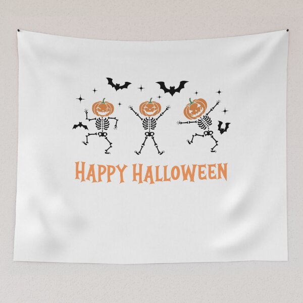 Item preview, Halloween Design | Happy Halloween Dancing Pumpkin Skeletons. designed and sold by Peter Stawicki.