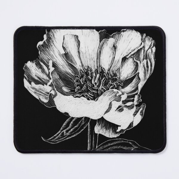 Item preview, Peony Rose (scraperboard) designed and sold by Painting By Nature.