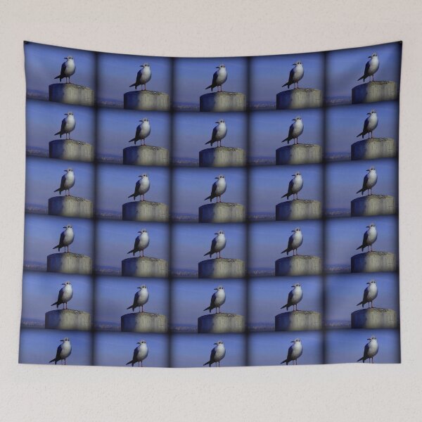 Item preview, Meditating Seagull designed and sold by Charmiene Maxwell-Batten.
