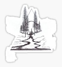 The deathly hallows Sticker