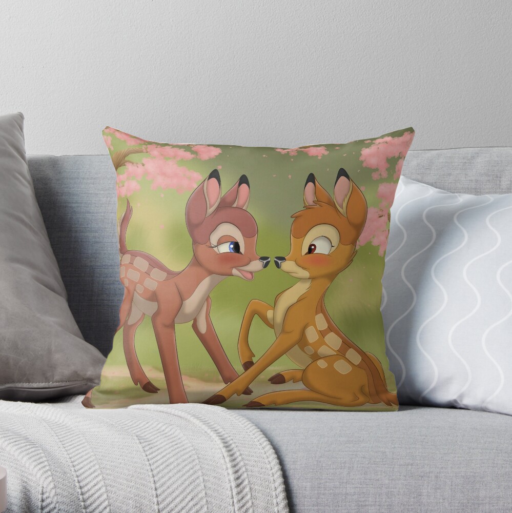 Disney 27.56 x 17.7 Bambi Canvas Outdoor Throw Pillow