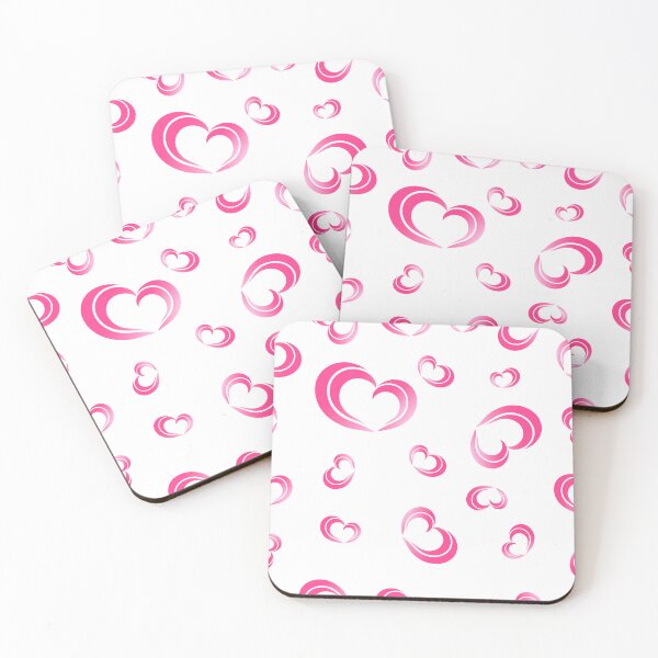 Item preview, Pink heart seamless pattern designed and sold by chuseco3.