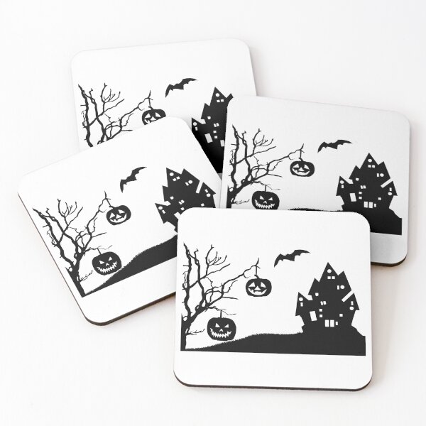 Item preview, Haunted House Halloween Silhouette, designed and sold by suewen.