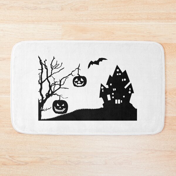 Item preview, Haunted House Halloween Silhouette, designed and sold by suewen.