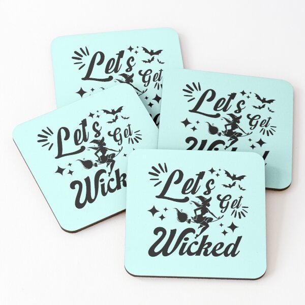 Item preview, Let’s get wicked Halloween retro vintage  designed and sold by ArtfulGiftShop.