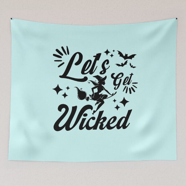 Item preview, Let’s get wicked Halloween retro vintage designed and sold by ArtfulGiftShop.
