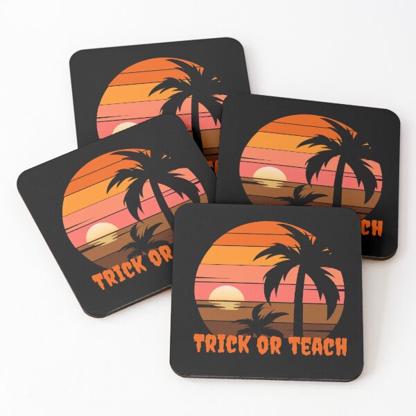 Item preview,  Trick Or Teach - Halloween Sunset,  Spooky Group Costume, Vintage October Sunset designed and sold by Sun Sand & Sea Art.