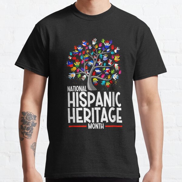 Latino Heritage Month Adult Short Sleeve 'Amigos' Graphic T-Shirt - Gray 2X