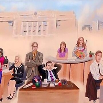 Pam Mural Painting Poster The Office TV Show Finale Beesly Dunder Mifflin  Cast 