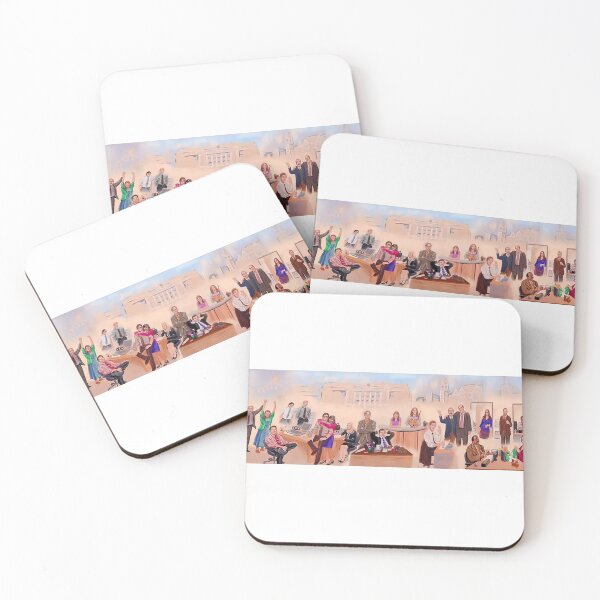 The Office Cast Mural Coasters (Set of 4)