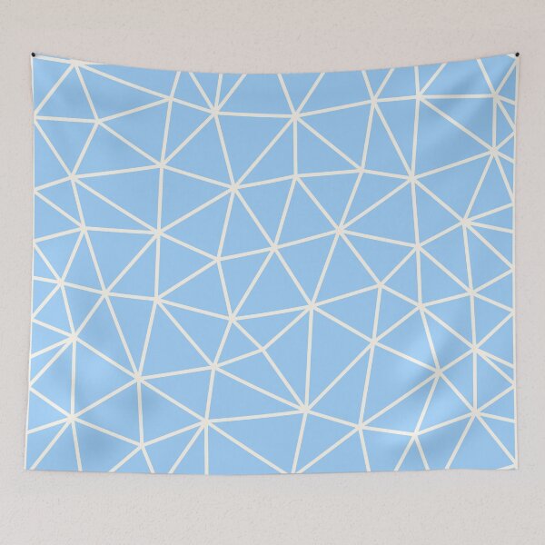 Item preview, Baby Blue Geometric Triangle Abstract Pattern Design designed and sold by patternsoup.