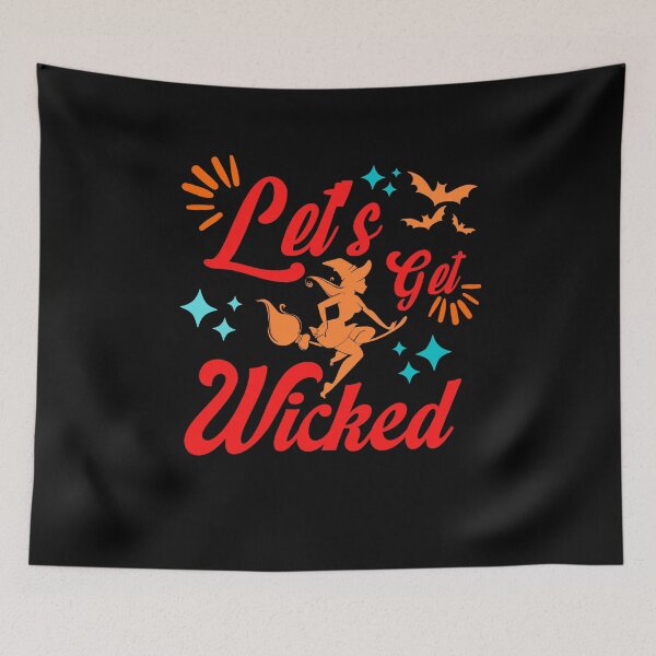 Item preview, Let’s get wicked Halloween retro vintage designed and sold by ArtfulGiftShop.