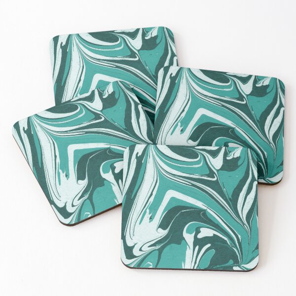 Item preview, Marble blue tones mixed inks decor designed and sold by silvatropical.