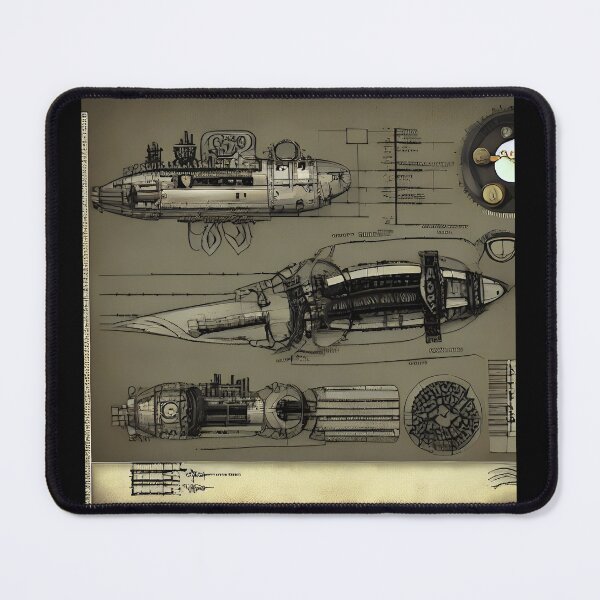 Item preview, Steampunk Blueprints designed and sold by patrio.