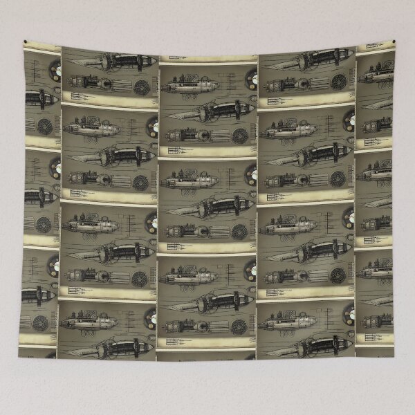 Item preview, Steampunk Blueprints designed and sold by patrio.