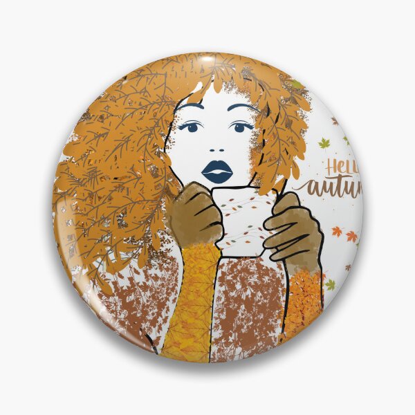 Item preview, Copy of girl drinking coffee in autumn designed and sold by mirdayn.