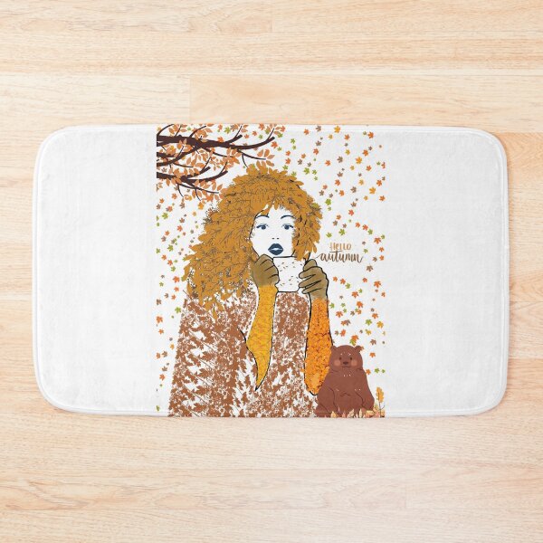 Item preview, Copy of girl drinking coffee in autumn designed and sold by mirdayn.