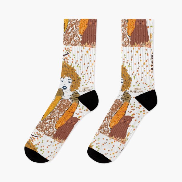 Item preview, Copy of girl drinking coffee in autumn designed and sold by mirdayn.