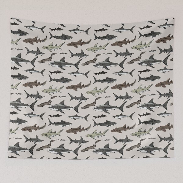 Item preview, Shark Pattern designed and sold by ClassyShark.