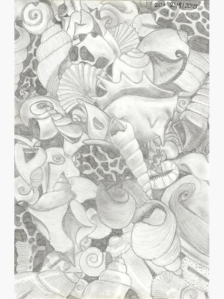 Thumbnail 3 of 3, Poster, Shells designed and sold by Heathergates.