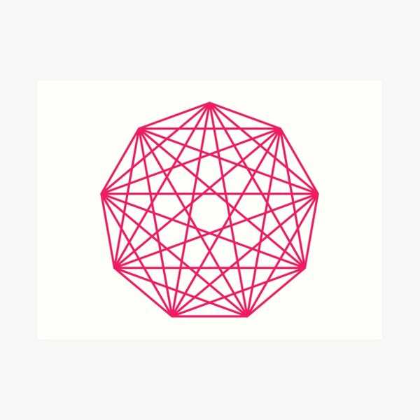 Hot Pink Nonagon