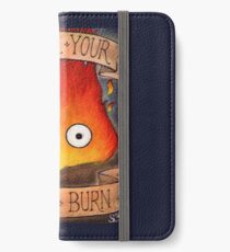 Studio Ghilbi Illustration: CALCIFER #3 iPhone Wallet/Case/Skin