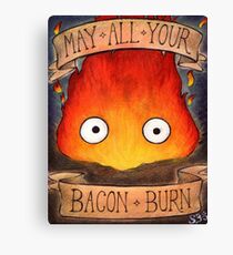 Studio Ghilbi Illustration: CALCIFER #3 Canvas Print