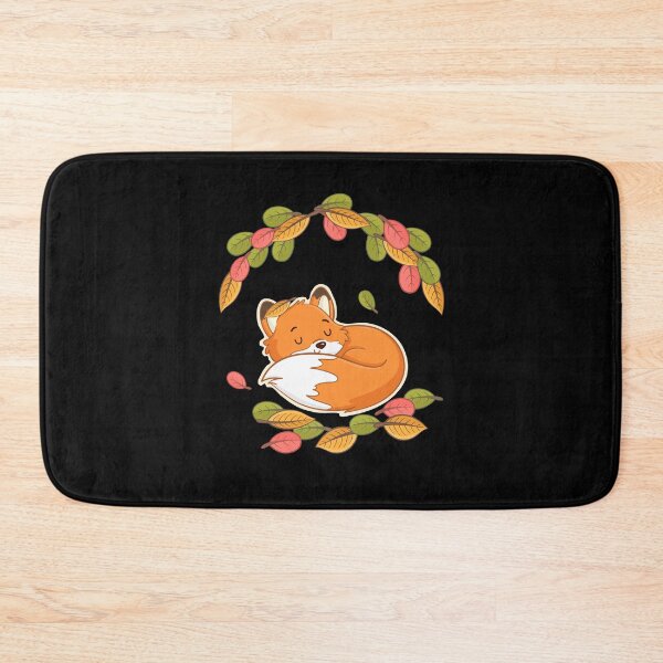 Item preview, red fox asleep in the autumn forest designed and sold by la-petite-folie.