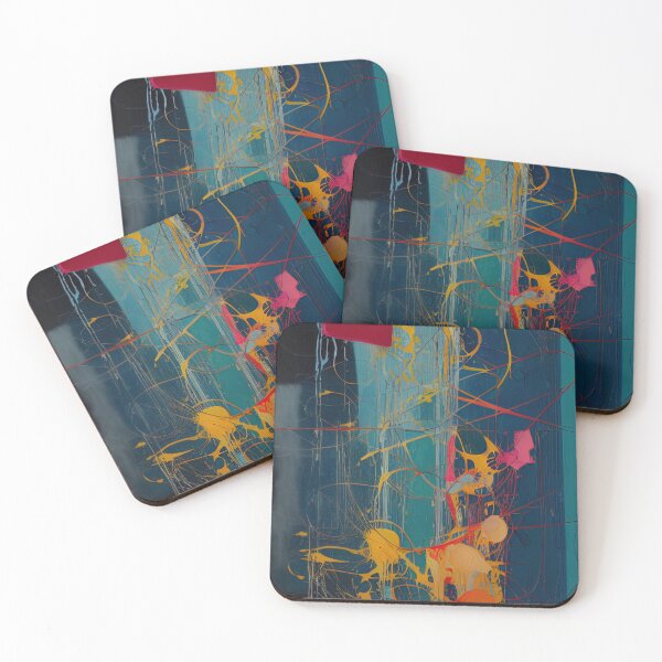 Item preview, Abstract Art Painting designed and sold by AnuGoldPrints.