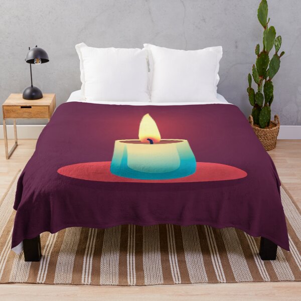 Item preview, Cute and Cozy Candle || Vector Art Candle designed and sold by MadSwellDesigns.