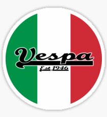 Team Vespa - Italian Flag Round Sticker