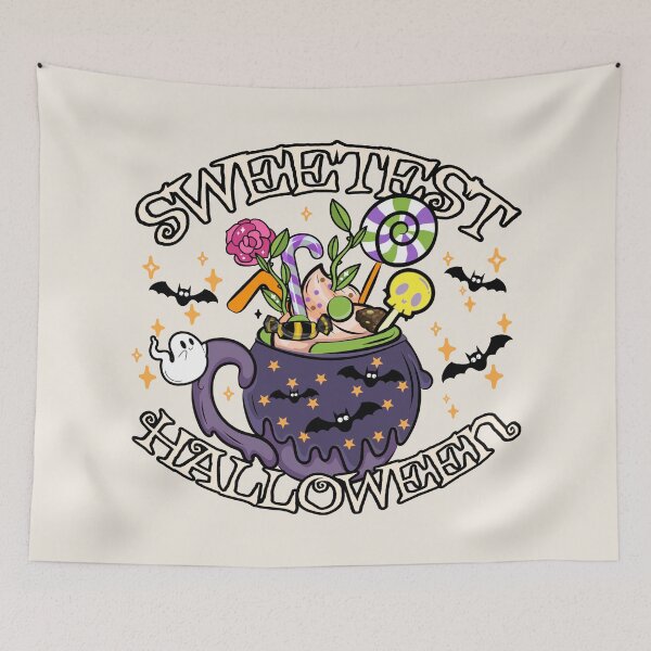 Item preview, Sweetest Halloween, Cute Halloween Design, Cream Background designed and sold by TrulyEpoque.