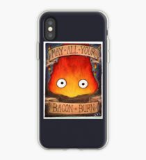Howl's Moving Castle Illustration - CALCIFER (original) iPhone Case
