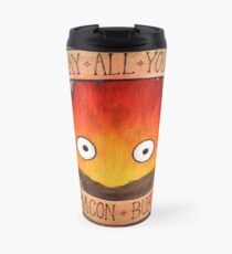 Howl's Moving Castle Illustration - CALCIFER (original) Travel Mug