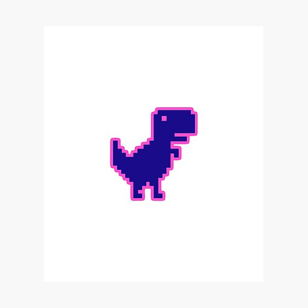 Google Offline Dinosaur Game Photographic Print for Sale by DannyAndCo