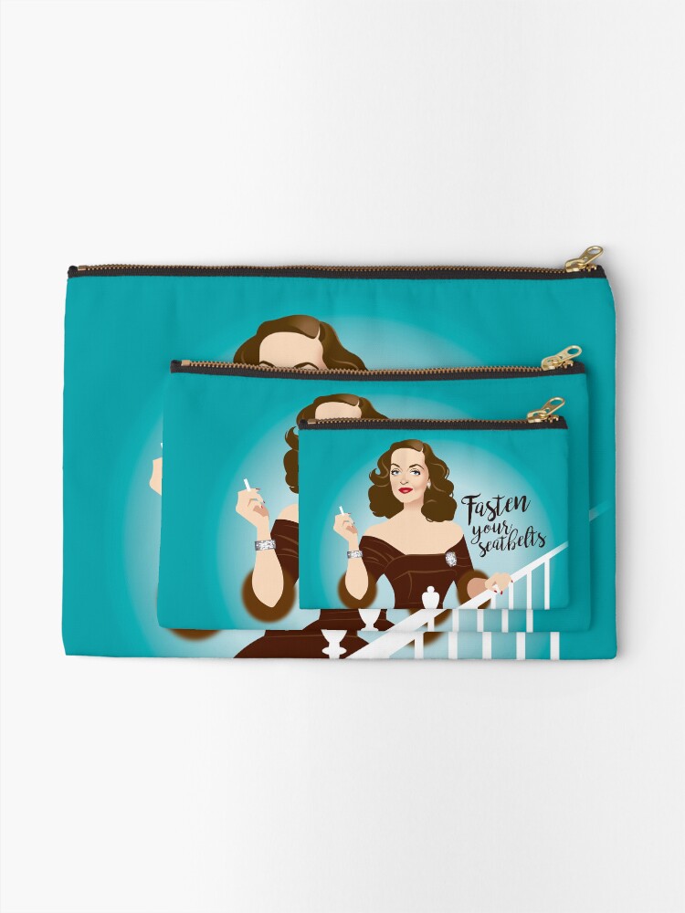 Alternate view of Fasten your seatbelts Zipper Pouch