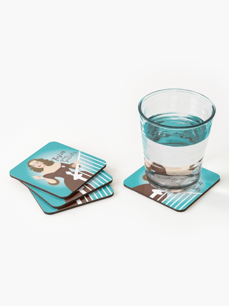 Alternate view of Fasten your seatbelts Coasters (Set of 4)