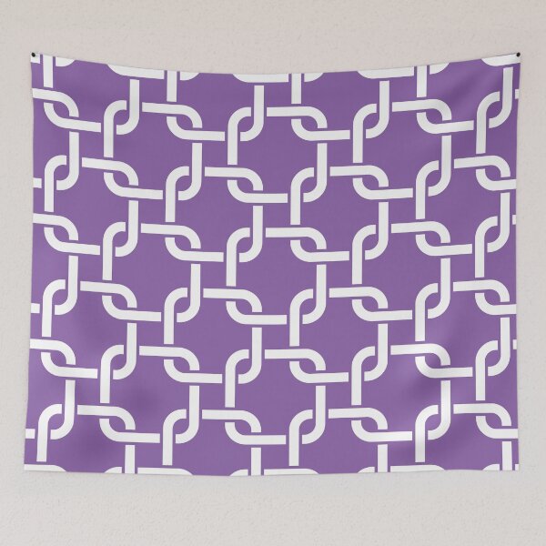 Item preview, Amethyst Interlocking Square Pattern designed and sold by patternplaten.