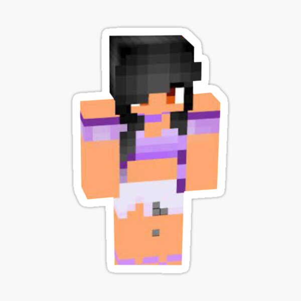 Aphmau Minecraft Skin Sticker For Sale By Rickschoen Redbubble 