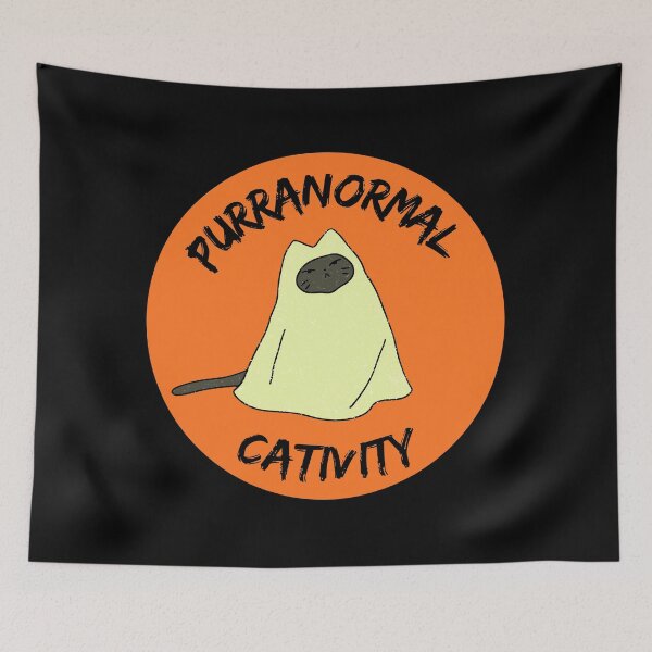 Item preview, Halloween Puuranormal Cativity Ghost Cat designed and sold by FabDesigns91.